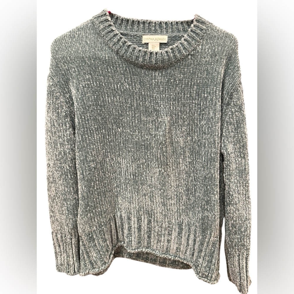 NWOT! Cynthia Rowley Blue Women's Crew Neck Sweater